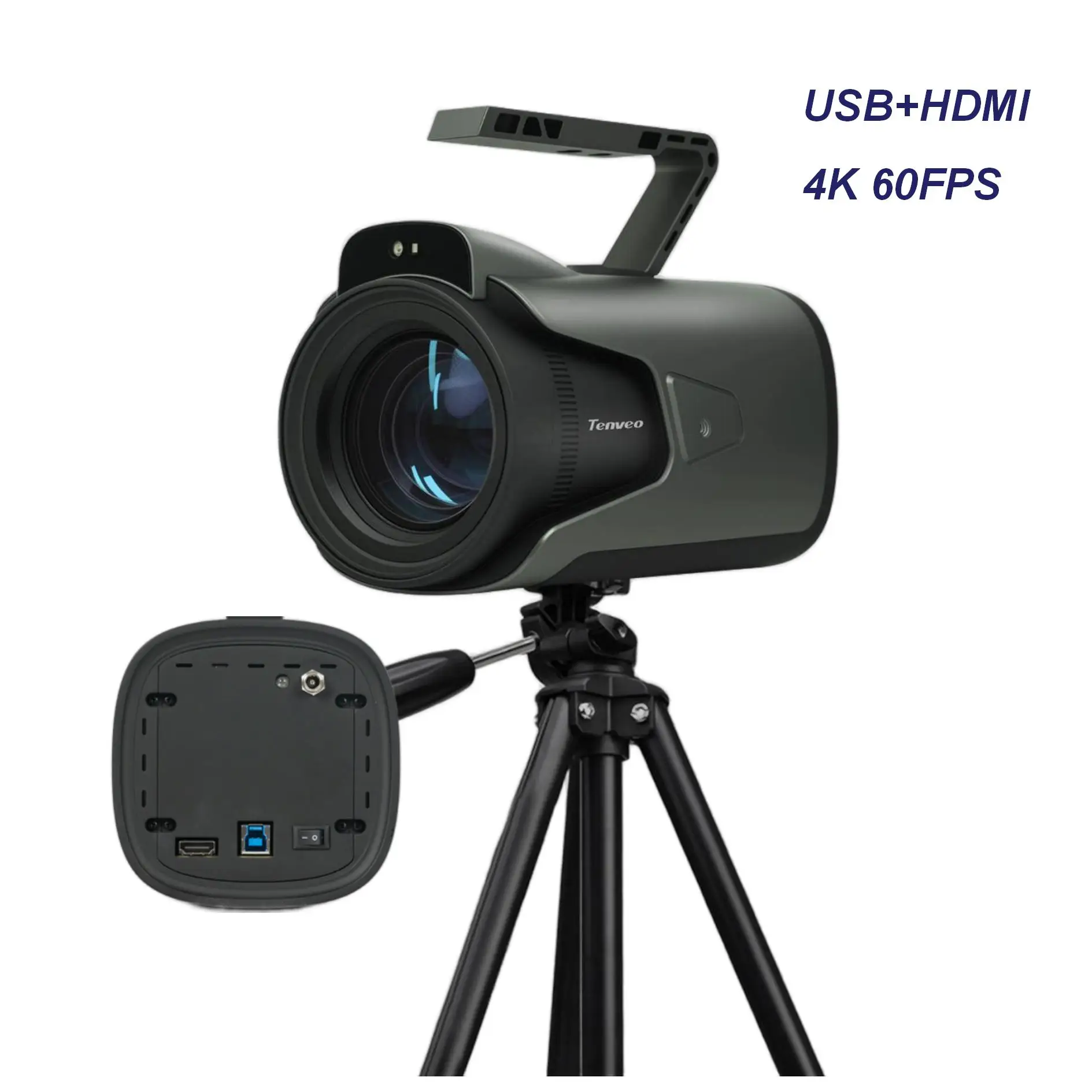 NEW ARRIVAL 4KP60fps PTZ Livestreaming Camera USB HDMI PTZ Streaming Camera with 3x Zoom+16 Digital Zoom Conference Camera
