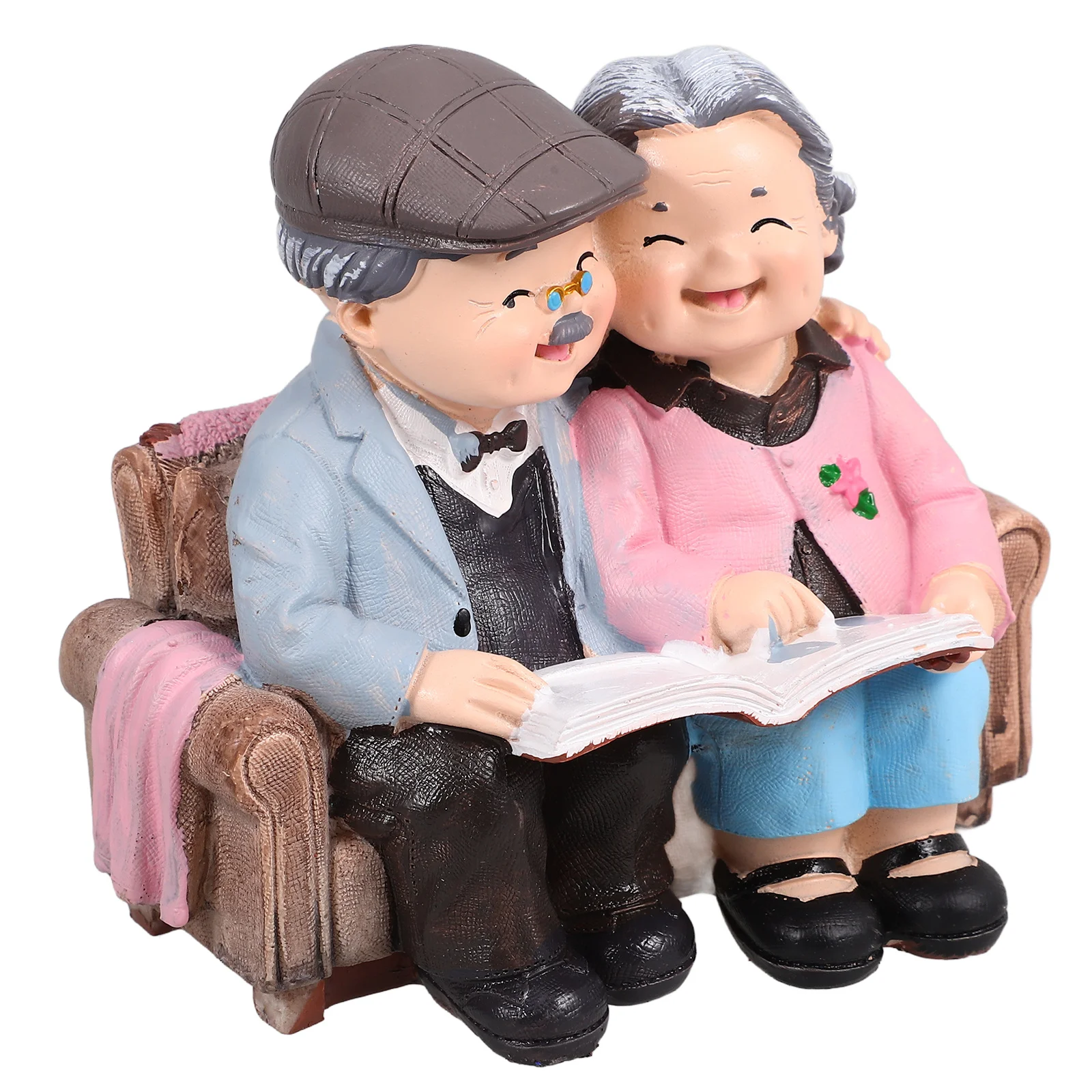 الأجداد عاشق الراتنج زوجين مصغرة الحلي الحرف الإبداعية سطح المكتب غرفة نوم الديكور هدية #6