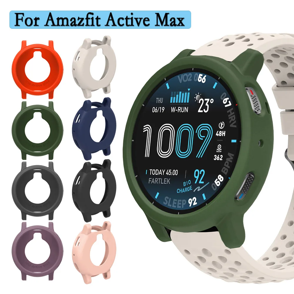 Silicone Case For Huami Amazfit Active Max Soft Protective Cover For Amazfit Active Max Supelight Durable Frame Shell