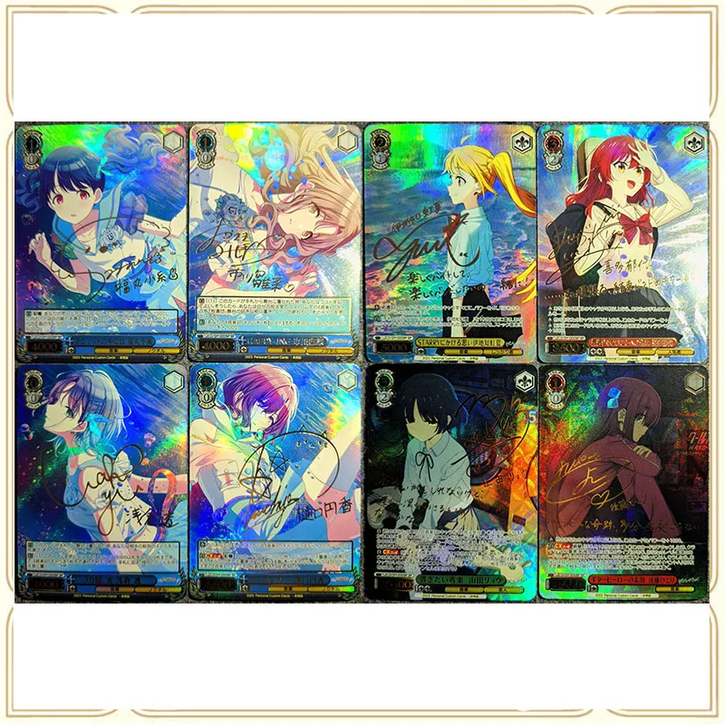 Anime Weiss Schwarz DIY ACG kisaragi Chihaya Makise Kurisu Tohsaka Rin Boys Play Toys Collectible Cards Christmas Birthday Gifts