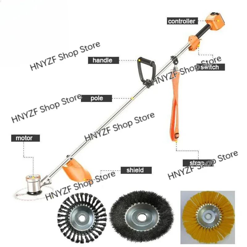Rechargeable Electric Brushless Motor Gardening Tools Grass Trimmer