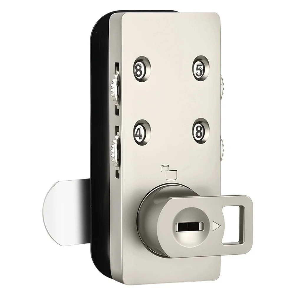 Zinc Alloy Door Lock with 4 Digit Combination for Office For Cabinets Furniture Backup Key and Reinforced Structure