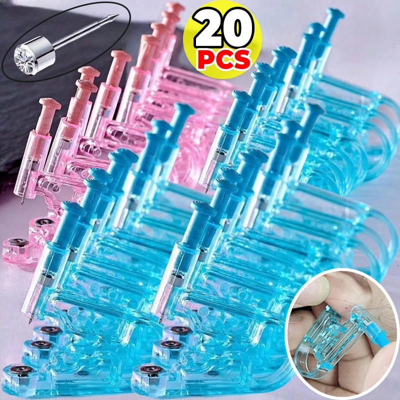 

20pcs Disposable Sterility Ear Piercing Gun Kit Asepsis Healthy Safety Nose Earring Piercer Tool Machine Ear Studs Body Jewelry