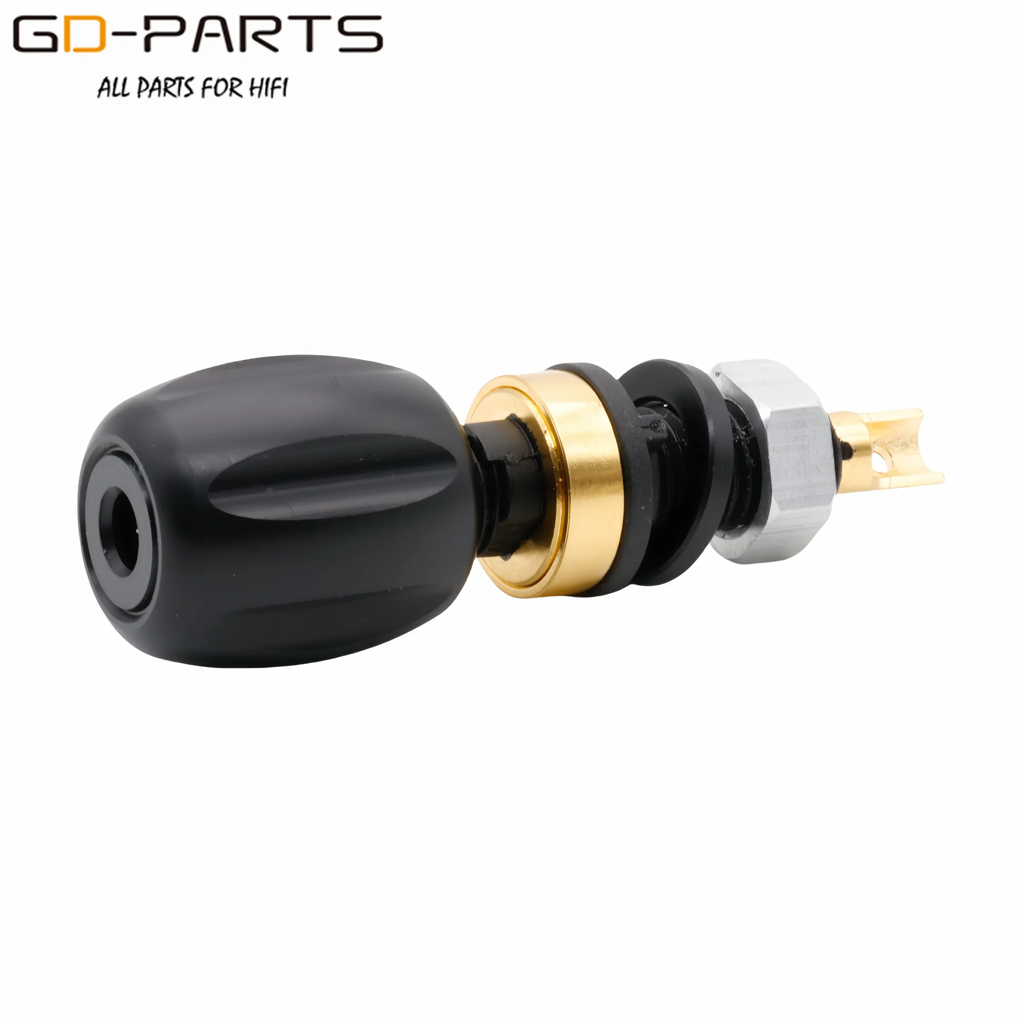 EIZZ مطلية بالذهب النحاس المتكلم أمبير ملزمة آخر محطة PTFE أنثى الموز وصلة مرفاع المسمار قفل Hifi الصوت لتقوم بها بنفسك