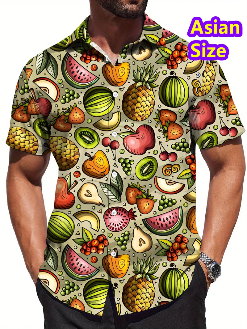 

Cheap Floral Shirts Men's Hawaii Holiday Party Blouse 2025 Lapel Beach Shirt Flower Korean Fashion Short-sleeved Womens Clothes