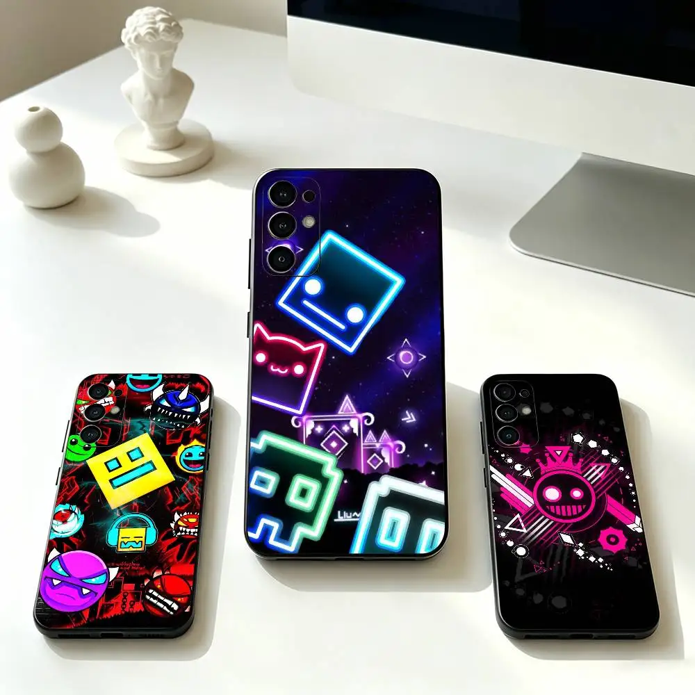 Game G-Geometrys Dashs  Phone Case Black Silicone Soft For Samsung S25,S24,S21,S22,S23,S30,Ultra,S20,Plus,Fe,Lite