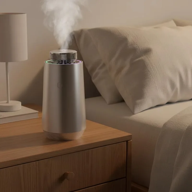 

Best-selling Portable Metal Auto & Home Aromatherapy Machine Ambient Light Type-C Application Control Waterless Aromatherapy