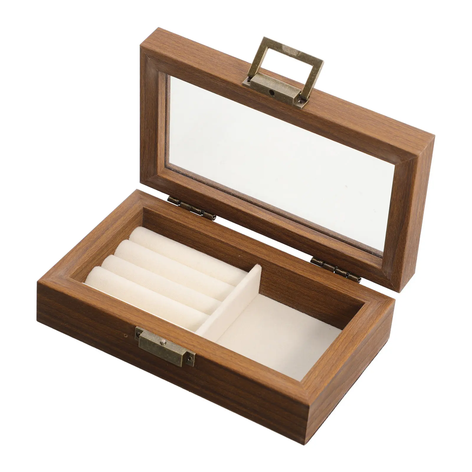 Wood Oboe Reed Case 4 Slot Compartments Solid Wood Holder Portable Reed Storage Box Hardwood Wind Instrument Accessories Studio