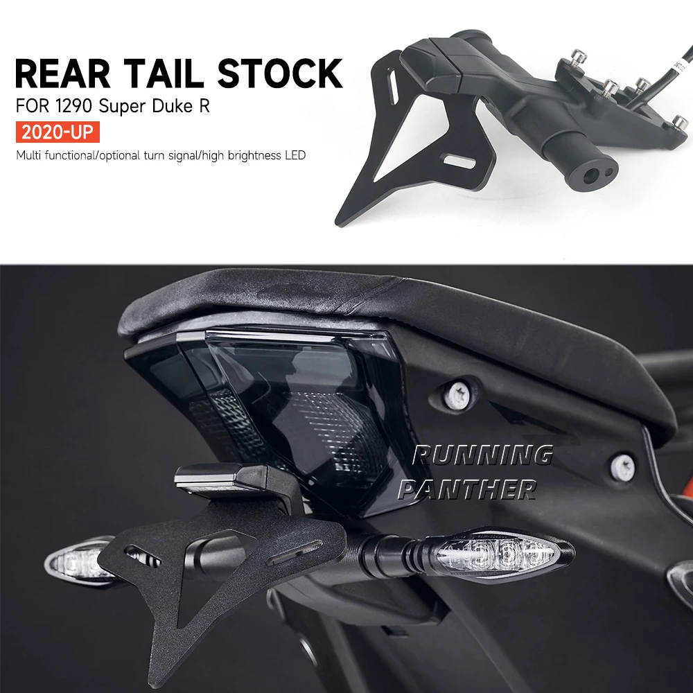 Motorcycle Rear Tail Stock For 1290 Super Duke R 2020 2021 2022 2023 2024 Short Tidy License Plate Holder Tailstock Bracket Kit