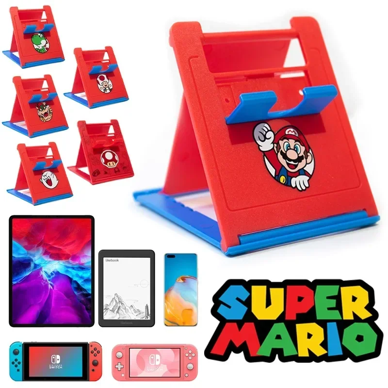 Super Mario Bros Desktop Stand Adjustable Game Console Stand Suitable for Tablet Switch Portable Household Item Desktop Ornament