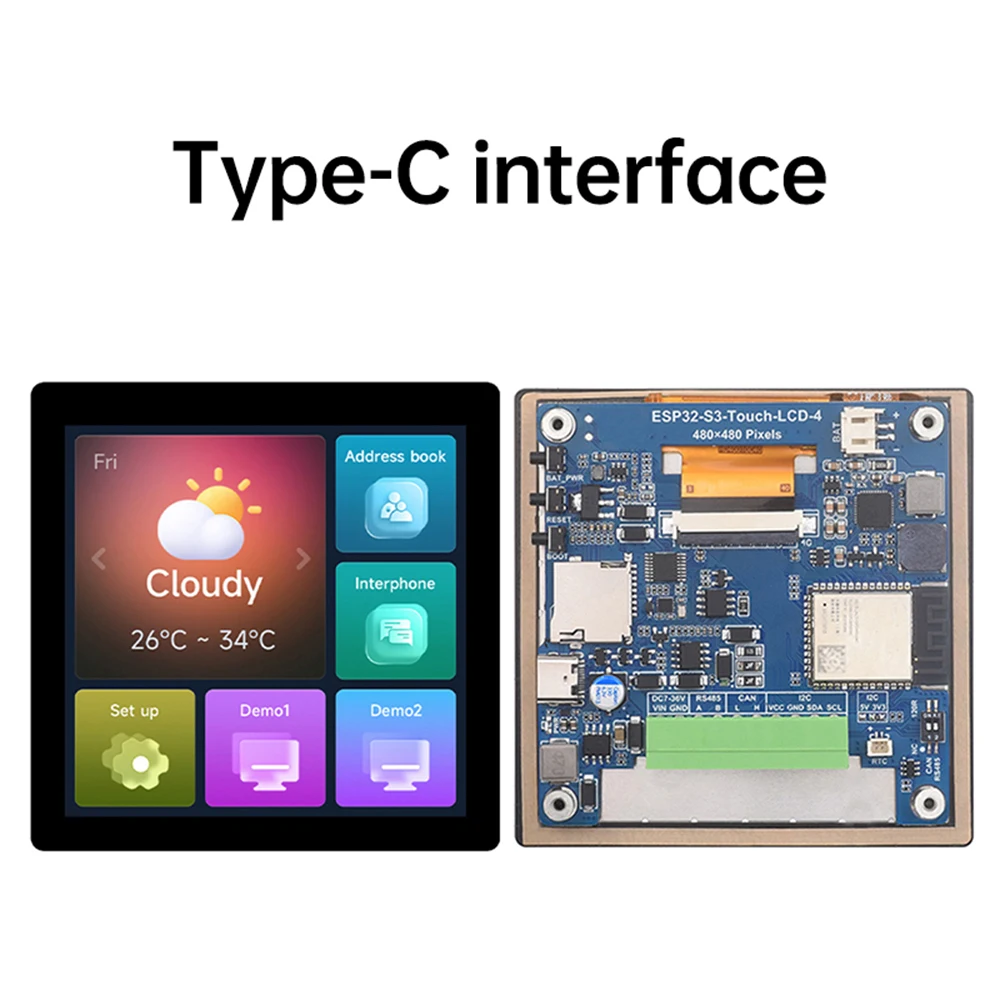 ESP32 S3 display, QIQIAZI 4,3 tommer ESP32 Display WiFi Bluetooth-Modul, Touchscreen Resistiv TFT ESP32 S3 TN udviklingsboard, kompatibel med Arduino/LVGL ESP32 S3 display, QIQIAZI 4,3 tommer ESP32 Display WiFi Bluetooth-Modul, Touchscreen Resistiv TFT ESP32 S3 TN udviklingsboard, kompatibel med Arduino/LVGL