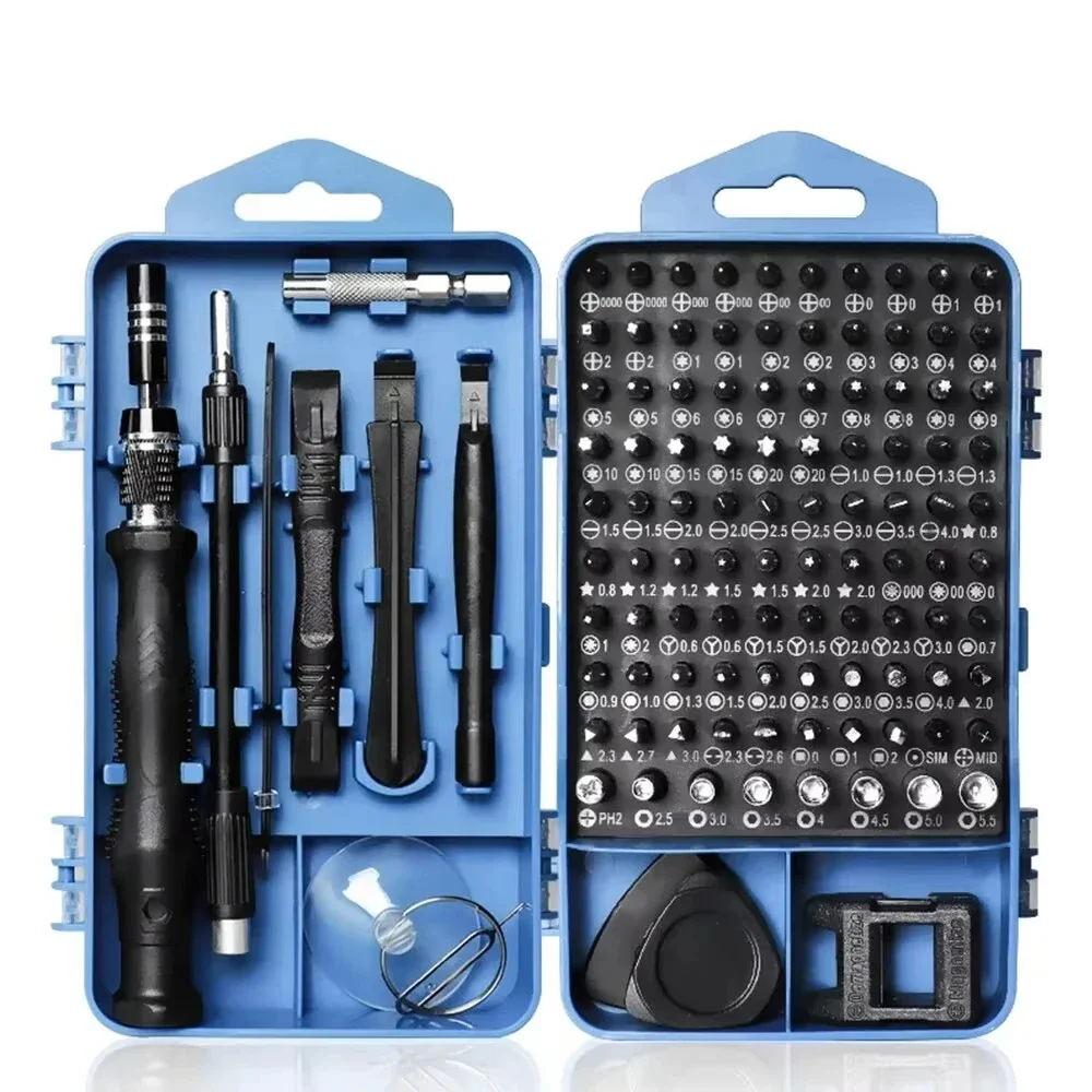 115 in 1 &117 in 1Precision Screwdriver Set Professional Screwdriver Bits Set Magnetic Electronics Repair Tool Set Mm bit set Y