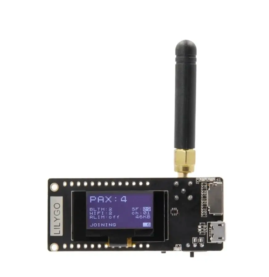 LoRa32 V2.1_1.6 Version 433/868/915Mhz ESP32 LoRa OLED 0.96 Inch SD Card Bluetooth WIFI Wireless Module ESP-32 SMA