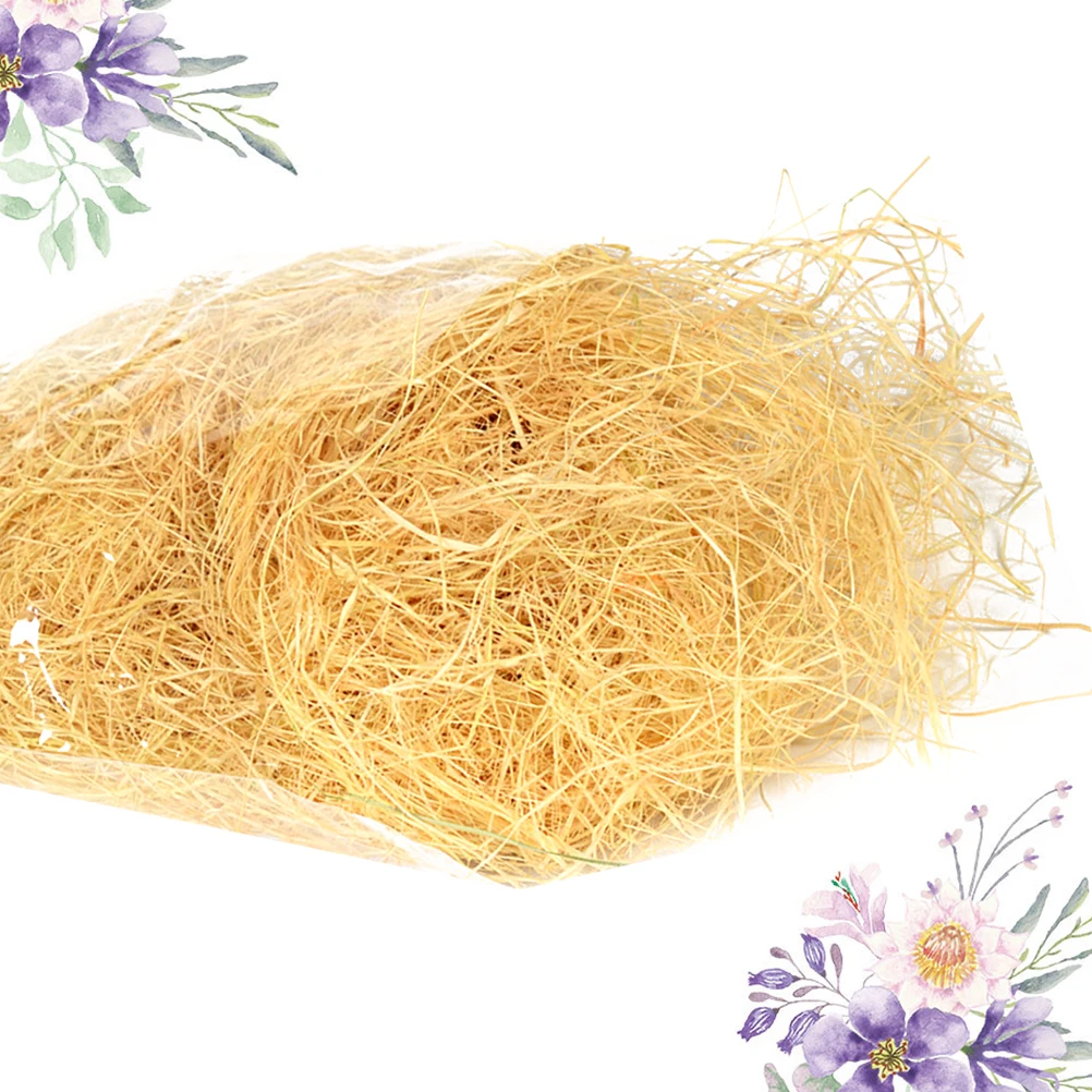 1 paquet de remplissage de boîte à cadeaux de mariage écologique en Filament de raphia, panier cadeau de 150g, accessoires de remplissage de boîte d'emballage