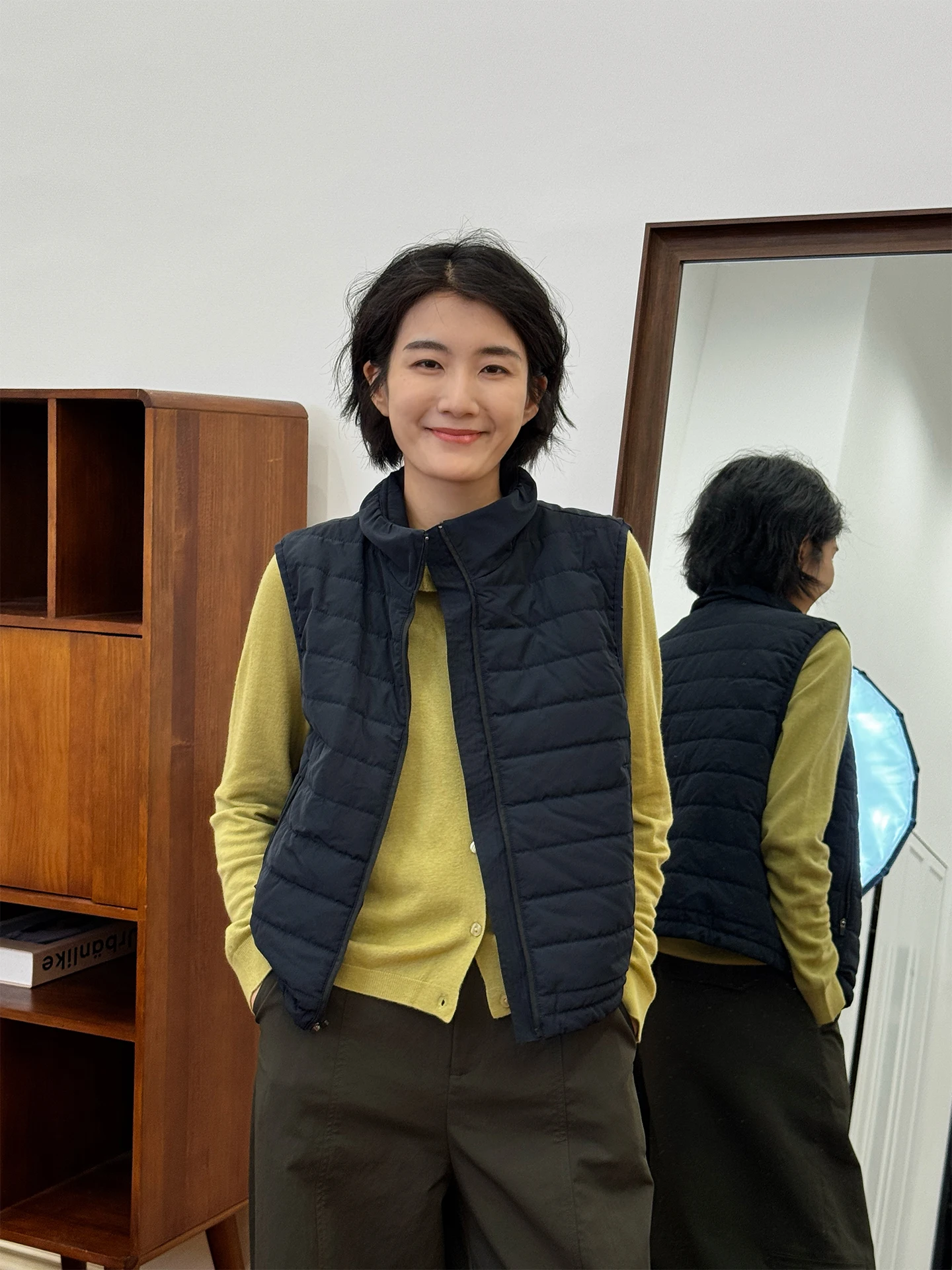 

Новая женская хлопковая жилетка Langqing: легкая, повседневная, теплая, для многослойного ношения, из хлопка и полиэстера, на молнии