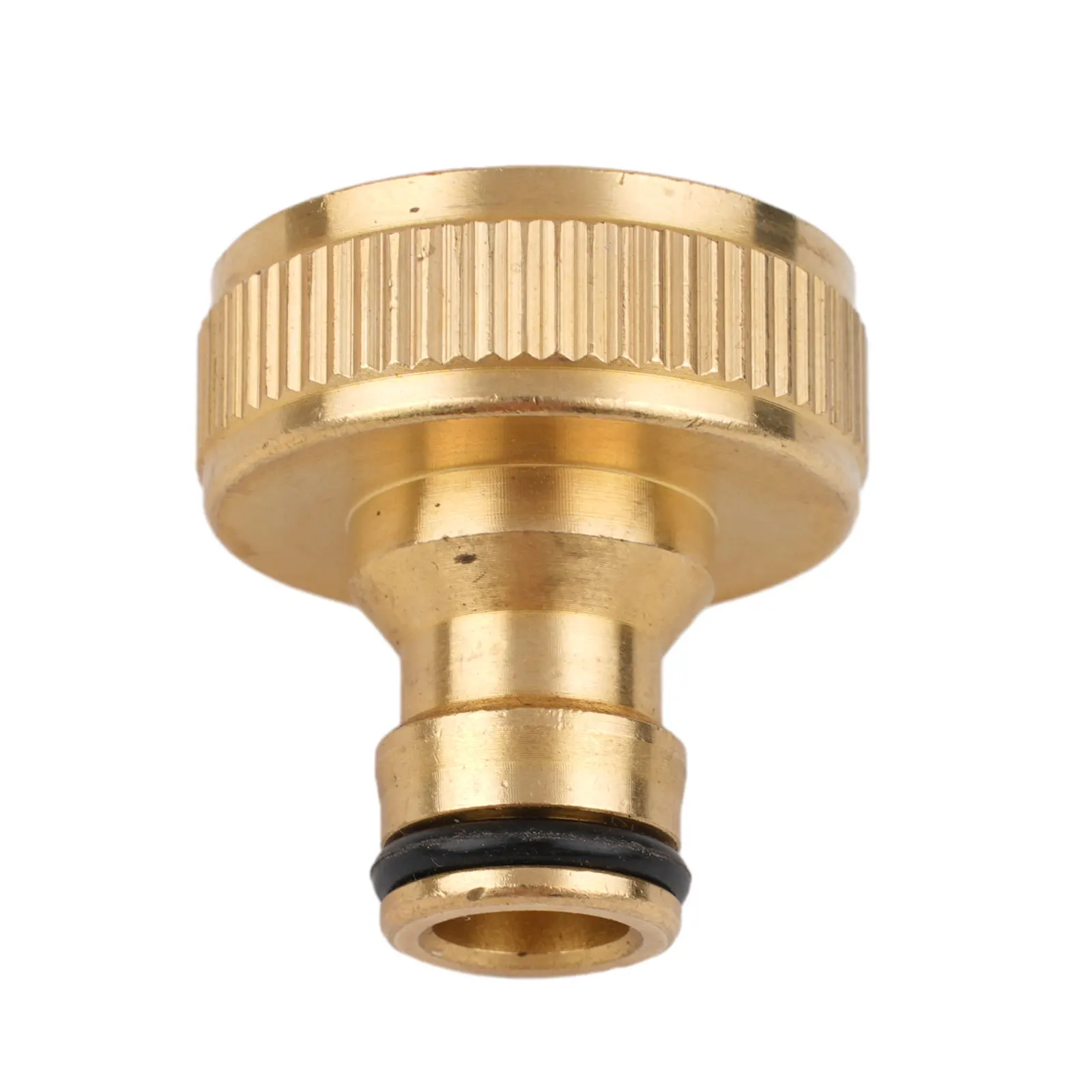 Fitting Hose Tap Connector Garden Adapter Golden Replacement Water Pipe Connector 1inch BSPF Accessories Brass+Rubber