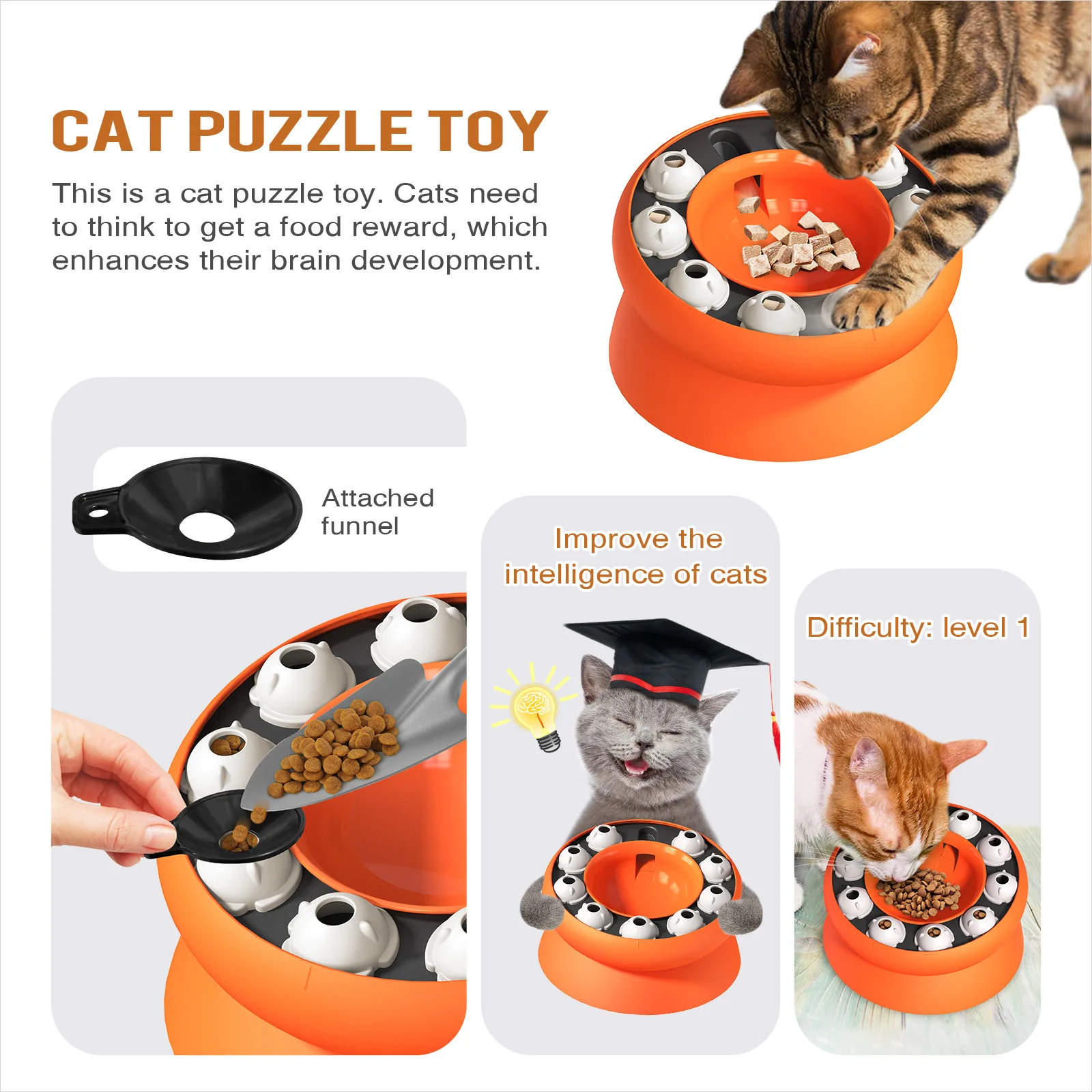 새로운 인기 상품, 고양이용 슬로우 급식기, IQ 훈련 - Dog Puzzle Feeder Toy 리뷰 및 가격