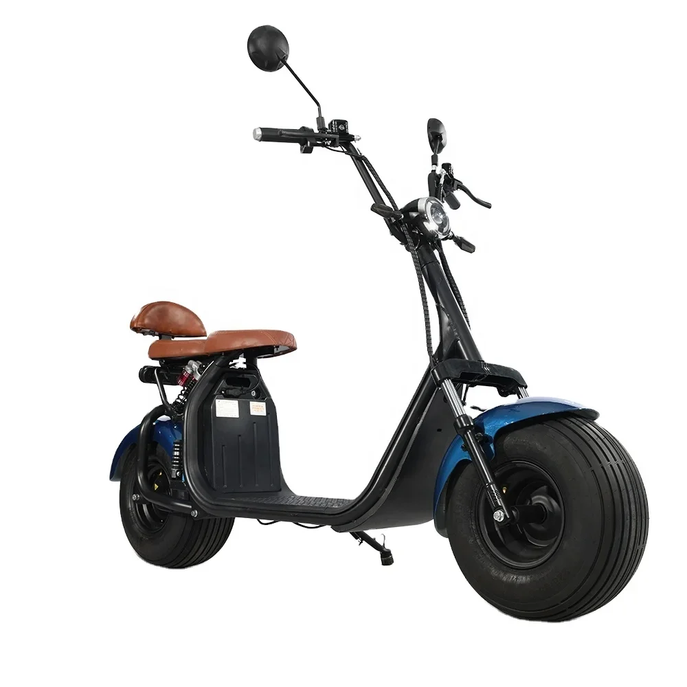 Double Seat EU Mobility Harleyment 1500W 72v 60v Electric Scooter Pedal Citycoco