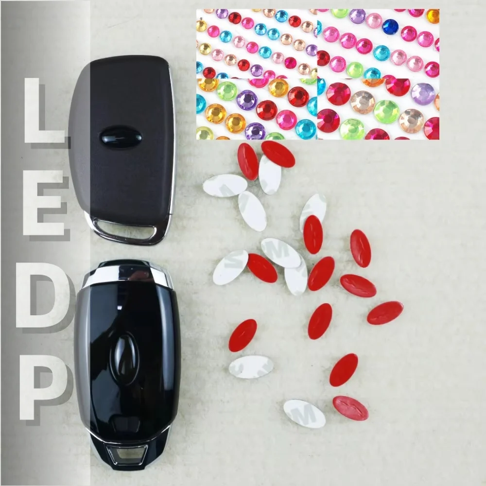 XCH Car key suitable decorative logo sticker car remote key accessory suitable for Hyundai Kia series cars
