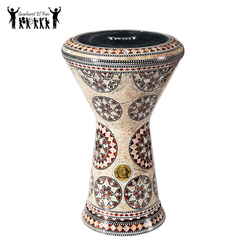 Tambor árabe Darbuka de Oriente Medio, instrumento de percusión, hecho en Egipto, 8 pulgadas de aluminio