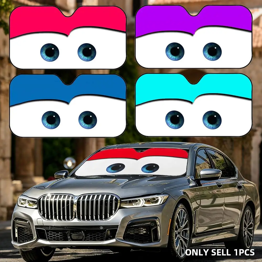 

Солнцезащитный козырек для автомобиля с милым дизайном, накидка на лобовое стекло, защита от УФ-лучей и теплоизоляция, солнцезащитный экран-зонт