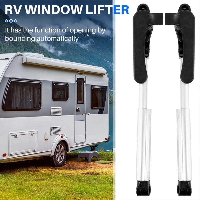 1Pair Telescopic Window Support Rods for RV Campers Trailer and Boat Reliable Stability Outdoor Adventures Easy Installation