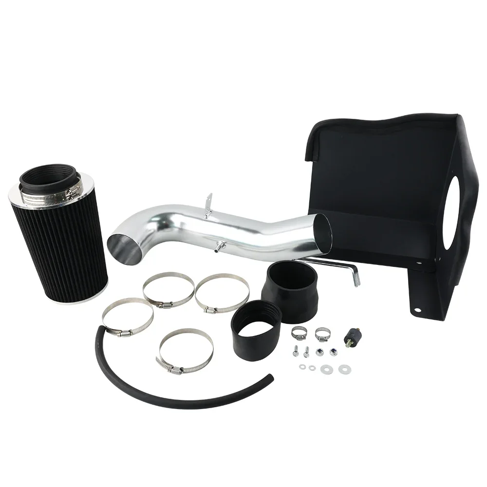 Cold Air Intake Black + Heat Shield For 09-13 Chevy Silverado 1500 V8 4.8L 5.3L Auto Parts & Accessories Engine Parts