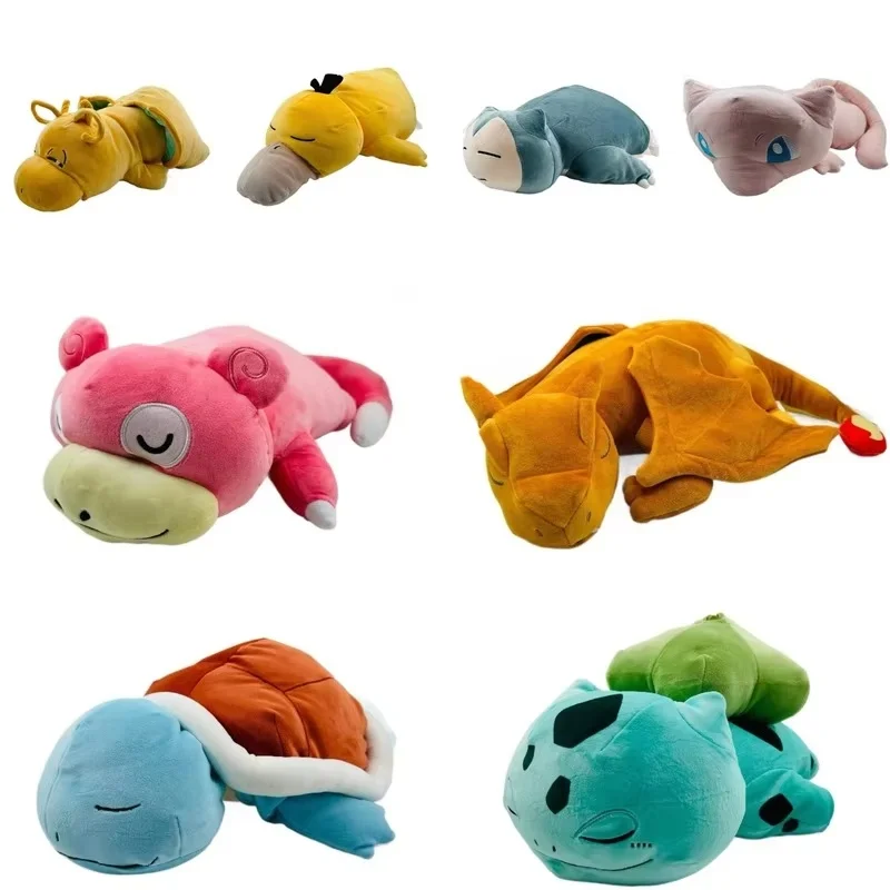 

Pokemon Sleeping Bulbasaur Plush Toy Pillow Soft Stuffed Doll Nap Cushion For Bedroom Living Room Anime Fans Collectible Gift