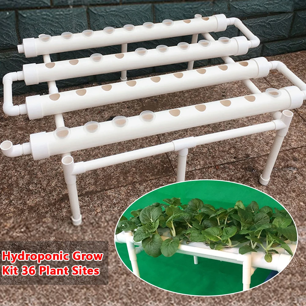 Hydroponic Grow Kit 36/54 Plant Sites 1 layer Plant Vegetable Tool Saving Water Hydroponic System Grow Set