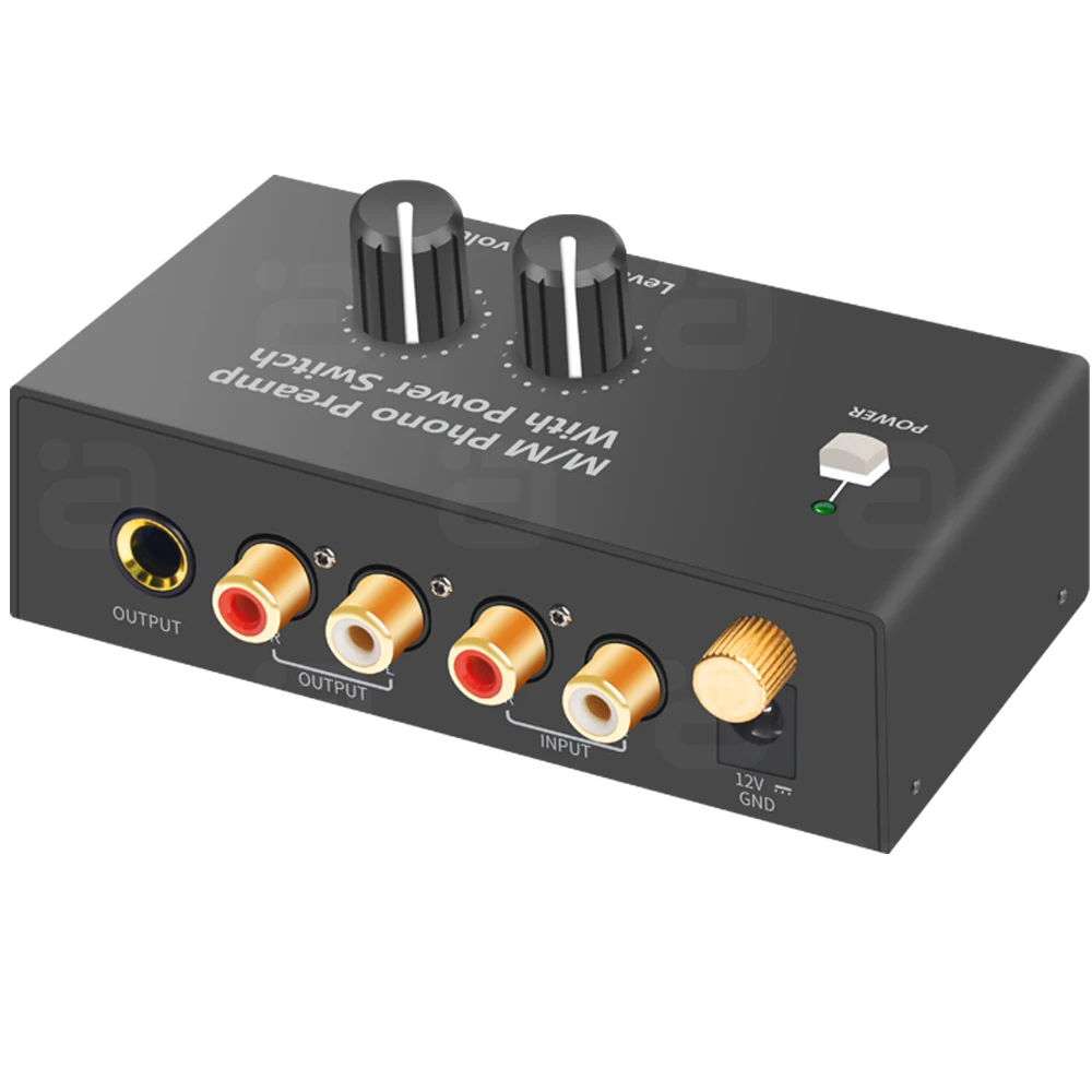 Ayino mini audio phono preamp für Plattenspieler phonograph vorverstärker stereo audio hifi mit kopfhörer verstärker rca 1/4 \