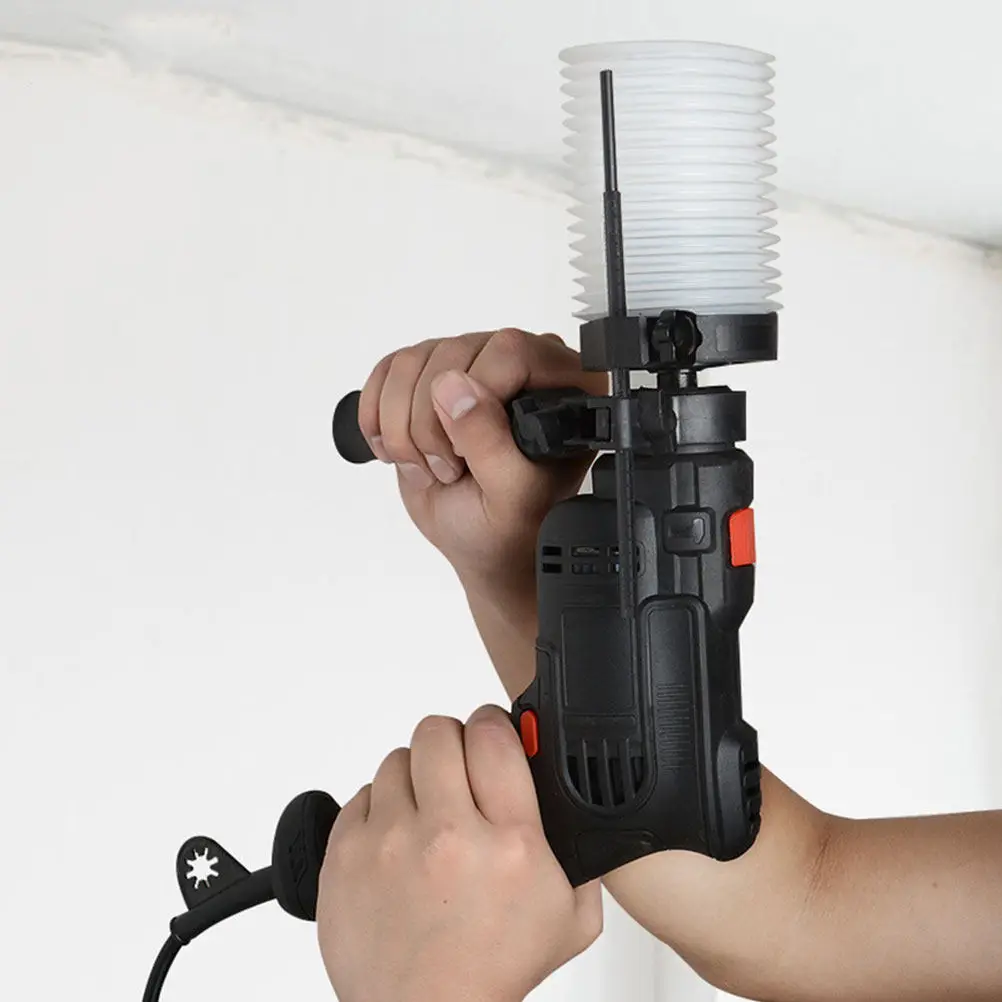 Universal Electric Drill Dust Cover PVC Rubber Impact Hammer Collector for Ceiling Wall Ac Installation Dustproof Efficient