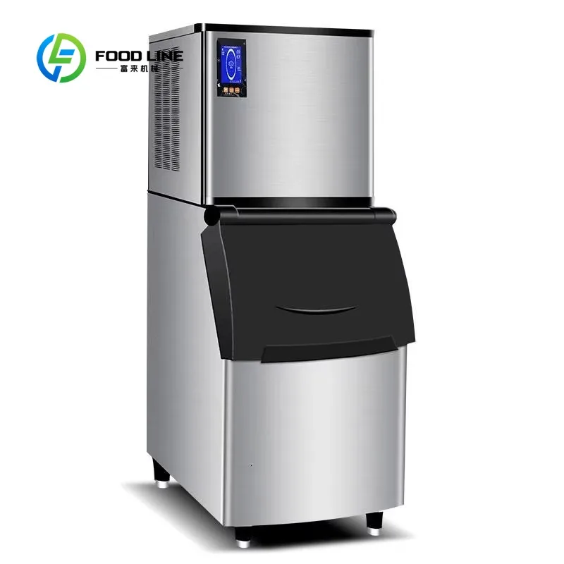 

Customized Commercial Separate Type Ice Cube Maker Stainless Steel Electric Ice Making Machine for Coffee Beverages Shop