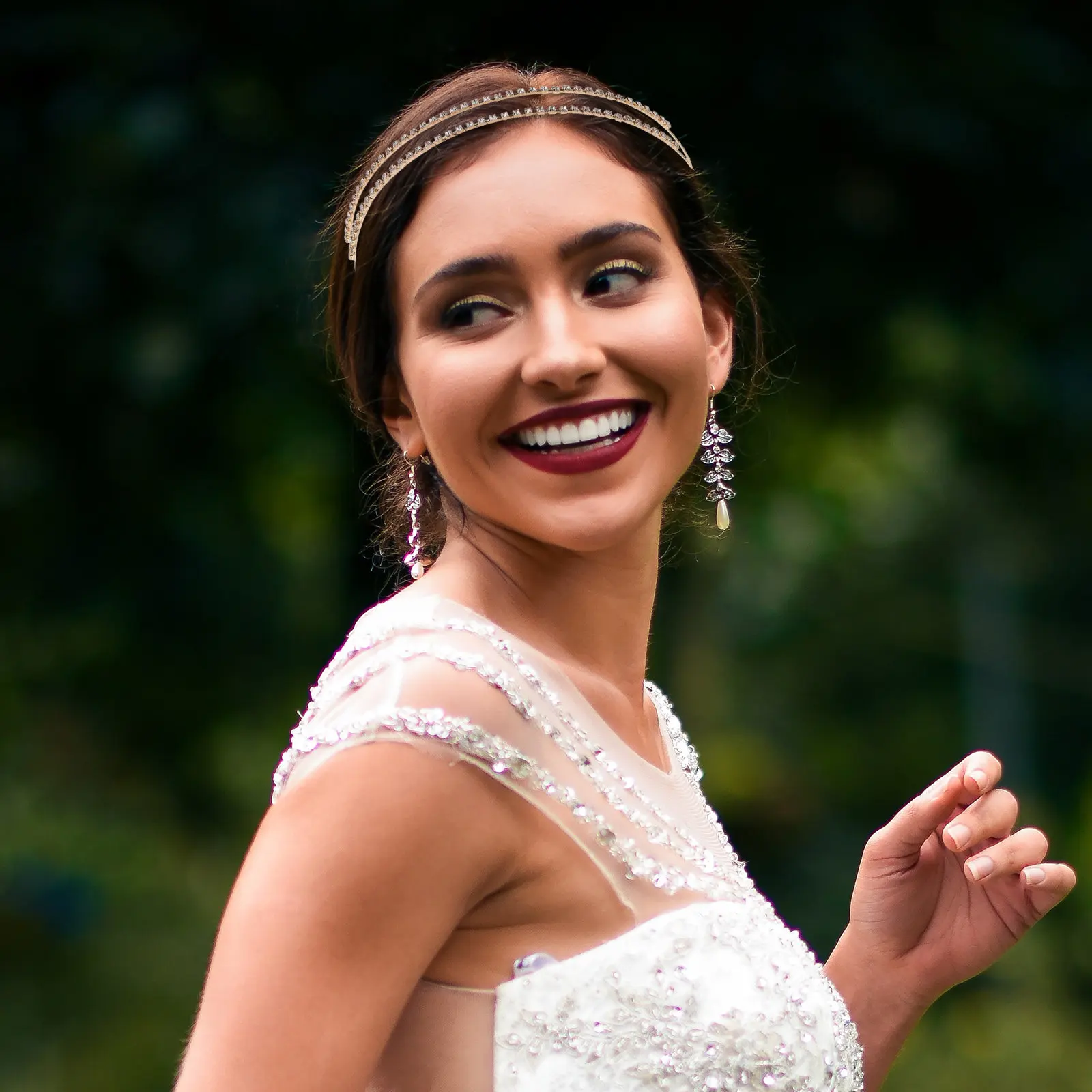 

4Pcs Rhinestone Headbands Elegant Hairband Party Festival Bridal Hair Hoops Women Hair Accessory Delicate Fashion Hairband