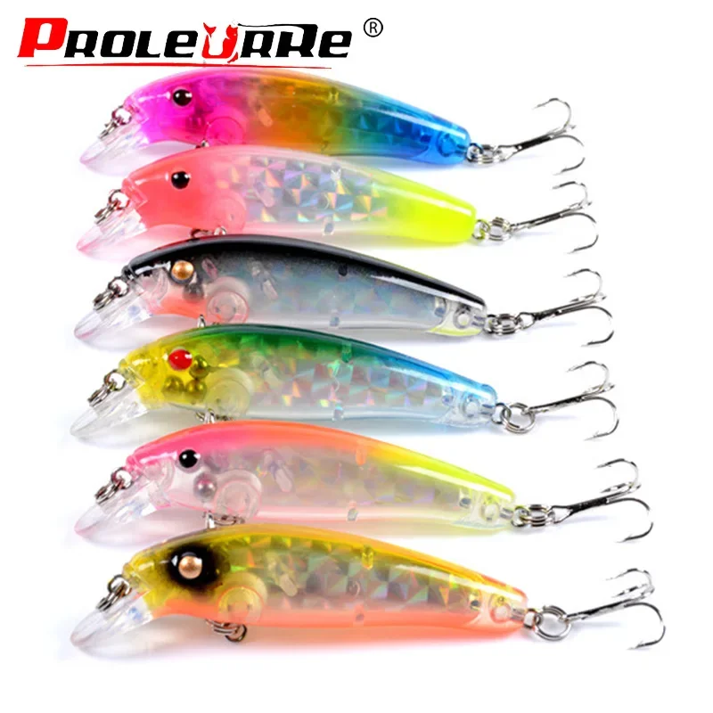 

6Pcs Minnow Hard Fishing Lure Set 7cm 6.5g Crank Baits Japan Design CrankBaits Artificial Bait for Bass Pike Perch Trout Pesca