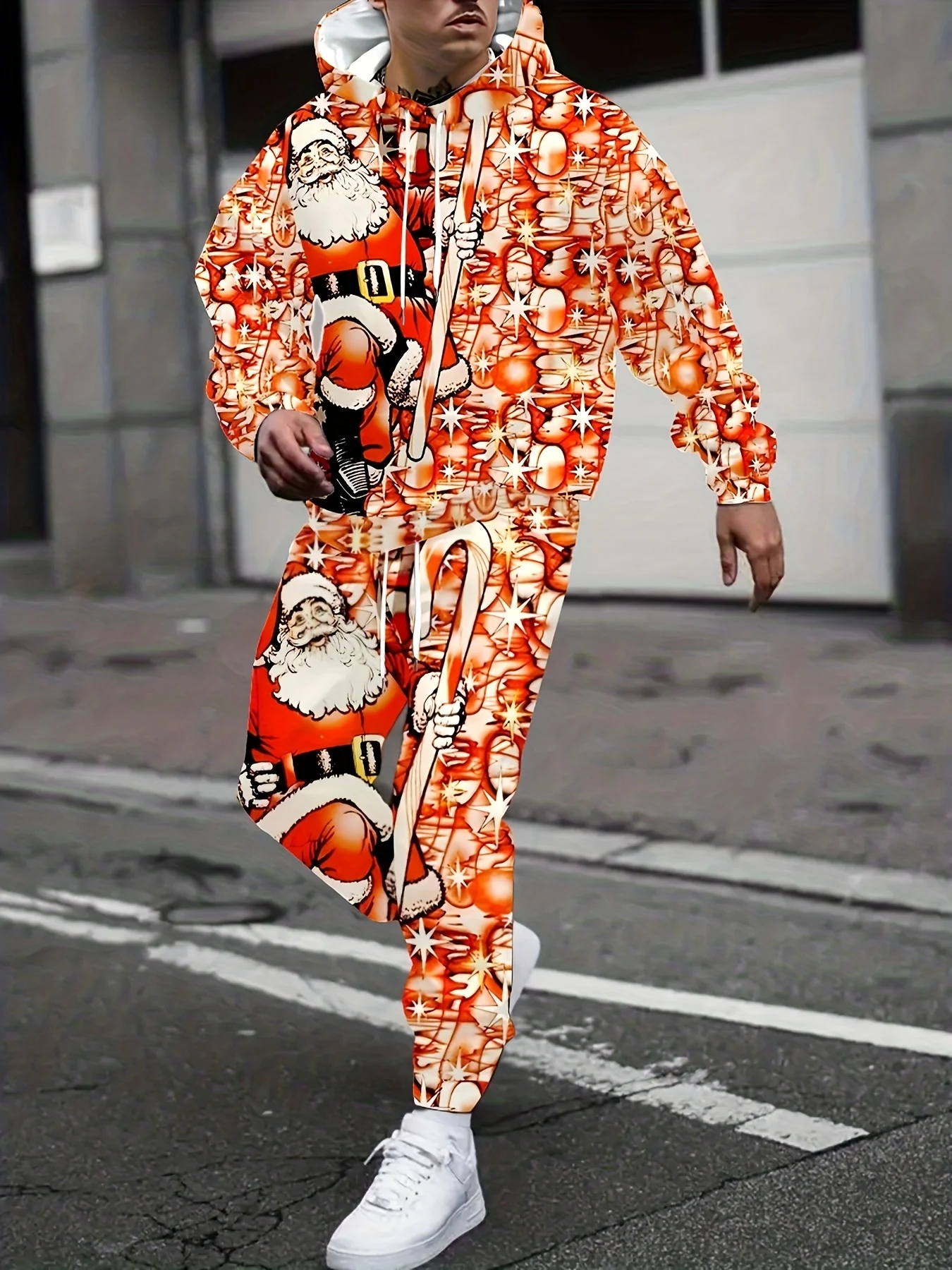 

Популярные толстовки с 3D принтом, Рождественский Санта-Клаус, мужской и женский спортивный костюм, брюки, комплекты из 2 предметов, пуловер для рочного праздника, вечеринки, спортивные костюмы ﻿ ﻿