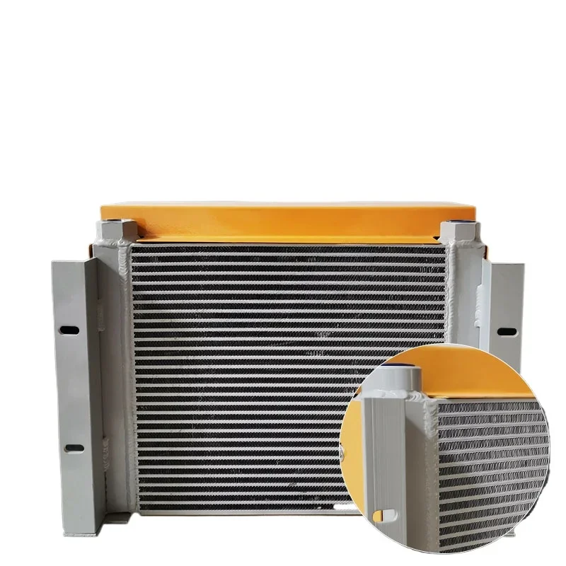 Hydraulic Air Cooler Flow Radiator Oil Cooler Plate Pin Heat Exchanger for Hydraulic System