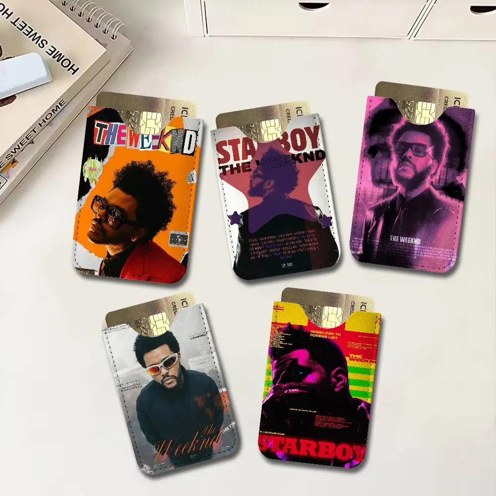 Singer The W-Weeknd Leather Mini Wallet for Men, Thin Pocket Credit Card Separate ID & Bus Card