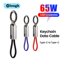 10CM Keychain PD Data Cable 65W Fast Charging Type-C to Type C Cable Portable Short USB C Cable For iphone 15 Xiaomi Samsung