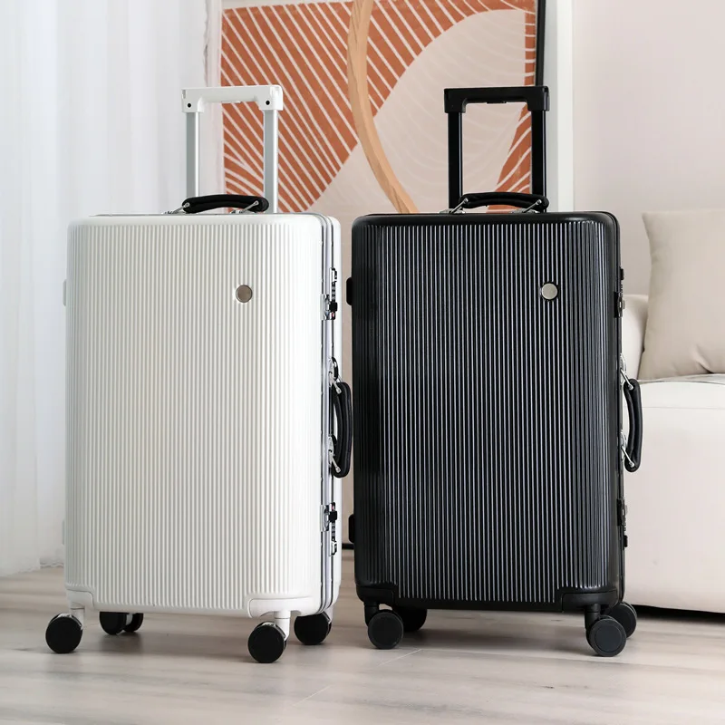 20/24/26/28 inch Travel Suitcases Aluminium Frame Rolling Luggage Carry-Ons Trolley Case With Wheels Universal PC Travel Case