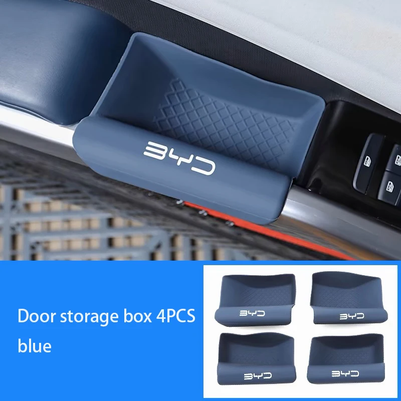 BYD ATTO3 rear screen storage box, silicone material, in-car display storage box, door storage box, interior storage accessories