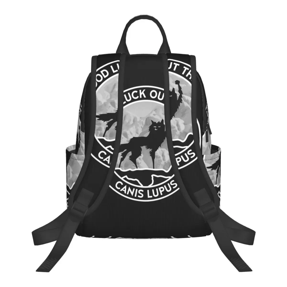 Fantastic Mr Fox - Wolf - Canis Lupus - Fill Student Backpack School Bag Hiking Travel Daypack for Boys Girls Bookbag