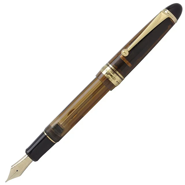 Original Pilot Custom 823 Transparent Demonstrator Fountain Pen 14K Gold Nib pen Vacuum Filling System High Capacity Ink