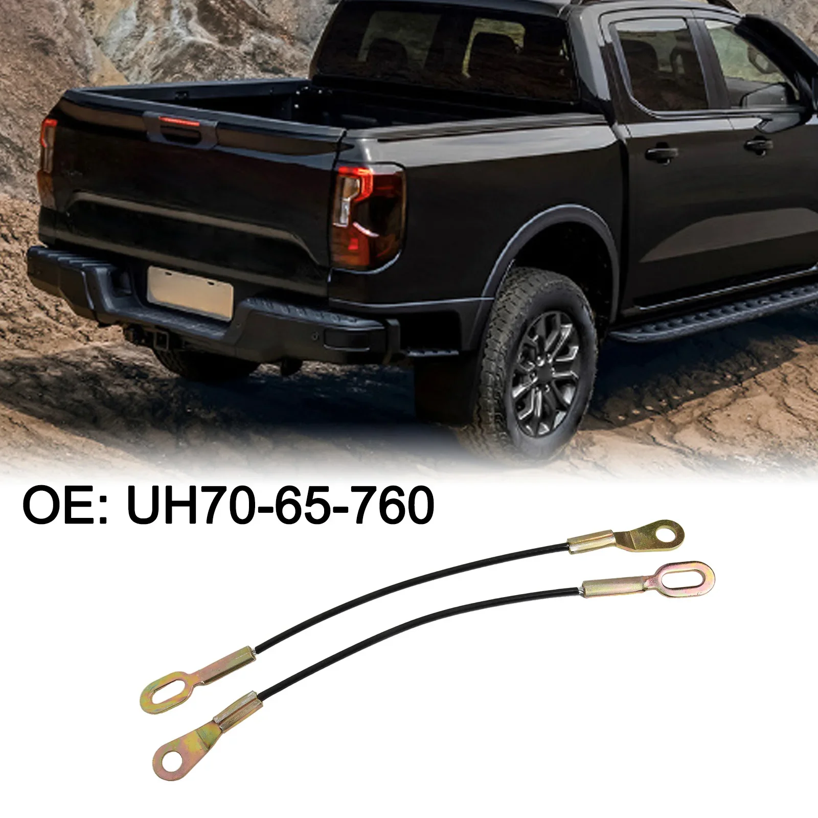 

2X ремни поддержки задней двери, кабель, совместимый с Ford, Mazda Pickup 201119, модель UH7065760, запасные части задней двери