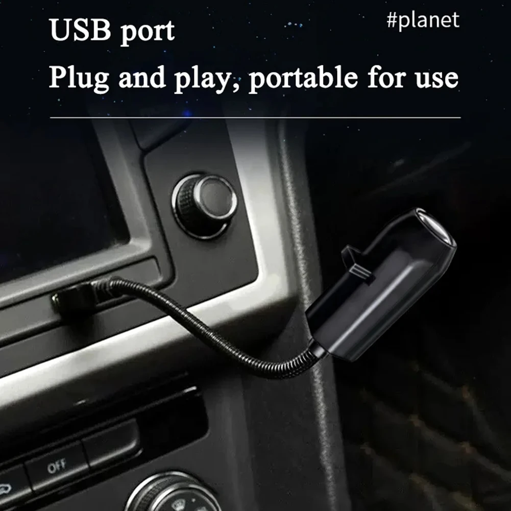 USB Stern Licht Auto Dach Projektor Tragbare Einstellbare Flexible Innen Auto Nacht Lampe Dekor