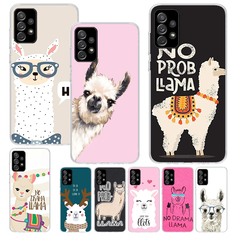 Lama Llama Alpacas Phone Case for Samsung Galaxy A14 A54 A15 A55 A13 A53 A12 A52 A25 A35 A24 A34 A23 A33 A22 A32 A04S A03S A02S