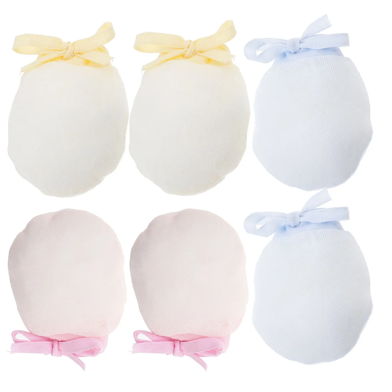 3 pares de guantes antiarañazos para bebé, manoplas flexibles para dejar de chupar los dedos, guantes protectores para recién nacidos, guantes para dejar de chupar el pulgar