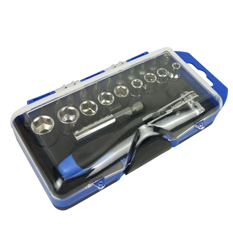 Ratchet Wrench Sockets Hand Tool Set Multi-function Combination Screwdriver Bits Bicycle Motorcycle Car Repair Accessories