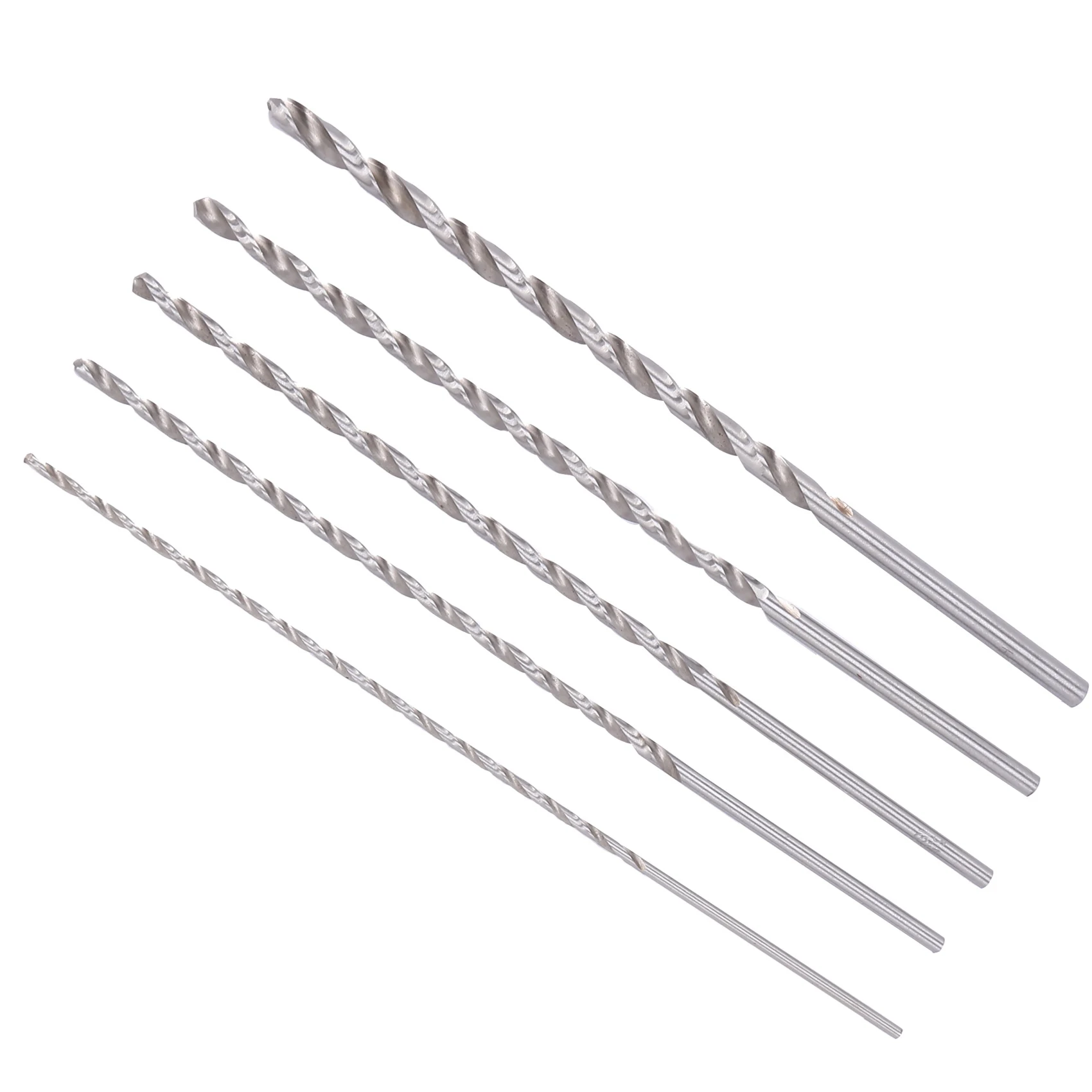 15PCS Extra Long High-Speed Steel Drill Bit Sets Straight Shank Twist Drill Bit Tool 2-5Mm For Wood-ABQU