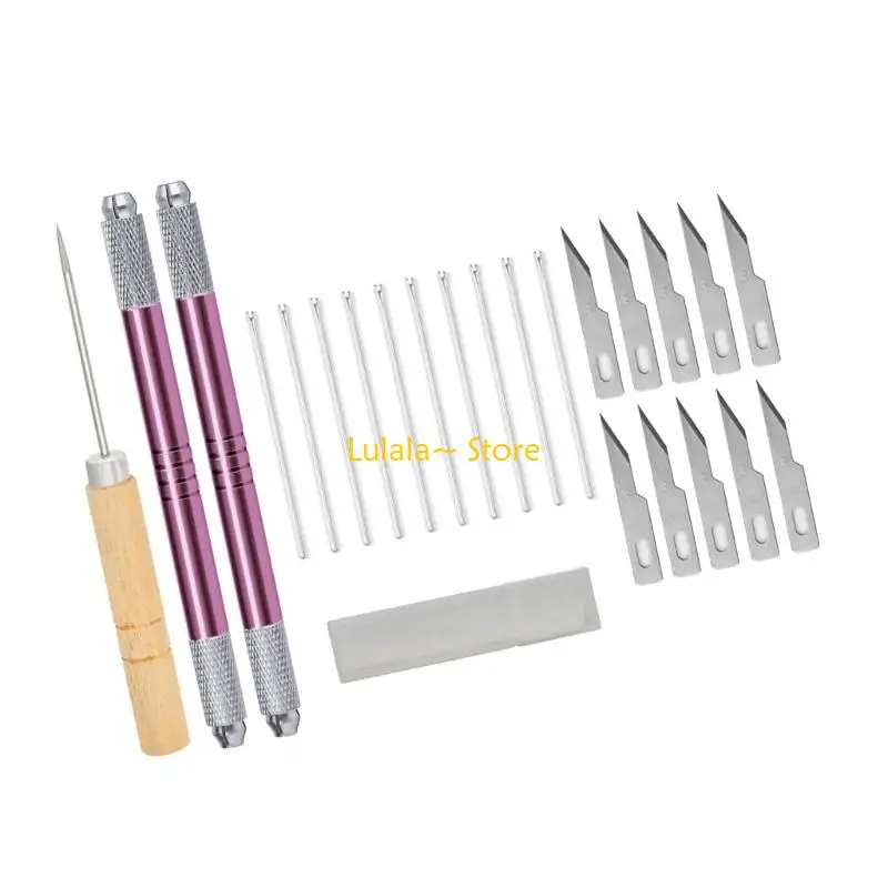 Y4QA Efficient Ergonomic Doll Hair Planting Tool Rerooting Toolkits Metal Doll Hair Rooting Tool for Doll Crafting Use