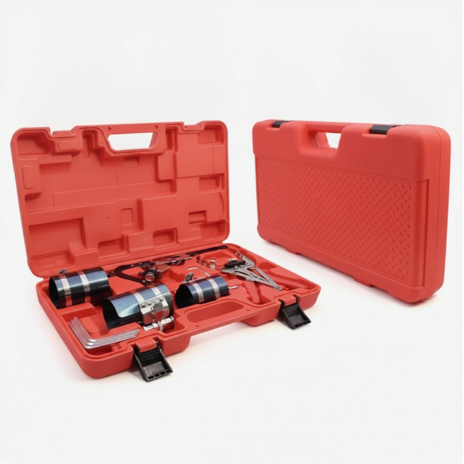 Piston Circlet Installation Tool Kit Adjustable Piston Circlet Compressor Kit Heavy-Duty Labor-Saving for Mechanics